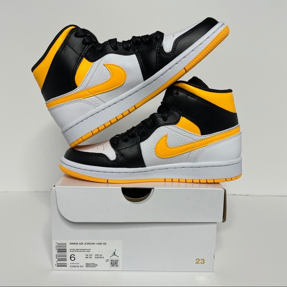 Nike Air Jordan 1 Retro Mid “Laser Orange” NEW - Picture 3 of 4